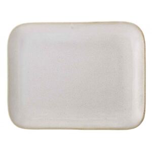 Platou alb din ceramica 18x25 cm Carrie Bloomingville