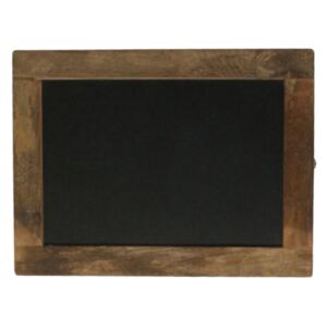 Tabla de scris neagra/maro din lemn reciclat 30x40 cm Havana Raw Materials