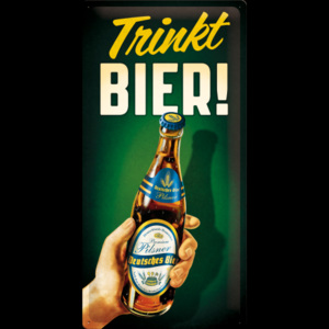 Placă metalică - Trinkt Bier!