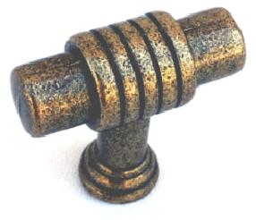 Buton bronz oxidat Cruz