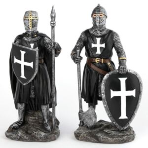 Statuetă Cavaler medieval negru 18cm