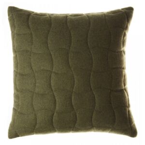 Perna decorativa patrata verde din lana 45x45 cm Sohan Zago