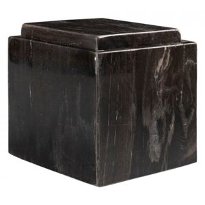 Cutie cu capac neagra din lemn pietrificat Gorber Versmissen