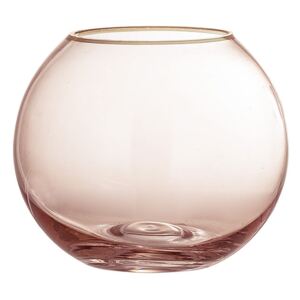 Vaza roz din sticla 8 cm Nelie Bloomingville