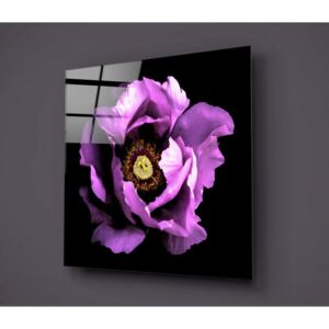 Tablou din sticlă Insigne Calipsa Purple, 30 x 30 cm, negru - mov