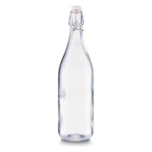 Sticla transparenta cu dop 1000 ml Glass Bottle Zeller