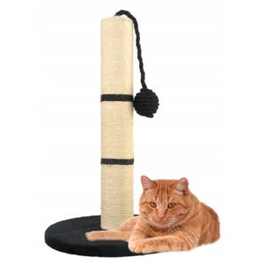 Ansamblu de Joaca pentru Pisici tip Turn cu Jucarie, Inaltime 45cm, Culoare Negru