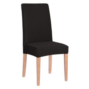 Set 2 huse pentru scaun dining/bucatarie, din spandex, culoare negru