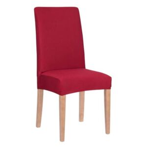 Set 2 huse pentru scaun dining/bucatarie, din spandex, culoare rosu