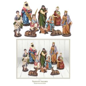 Ambiance Set figurine decorative de Crăciun Nașterea Domnului, 10 buc. AAA407660