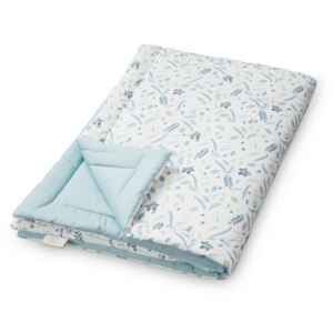 Cuvertura matlasata din bumbac pentru copii 120x180 cm Sophie Pressed Leaves Blue Cam Cam