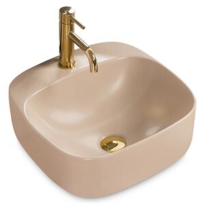 Lavoar bej mat pe blat Rea Luiza 42 cm