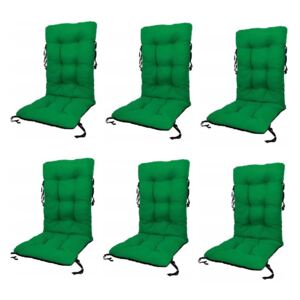 Set Perne pentru scaun de gradina sau sezlong, 48x48x75cm, culoare verde, 6 buc/set