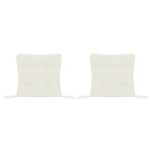 Set Perne decorative pentru scaun de bucatarie sau terasa, dimensiuni 40x40cm, culoare Alb, 2 buc/set