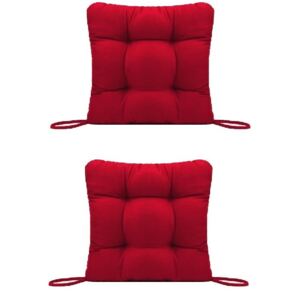 Set Perne decorative pentru scaun de bucatarie sau terasa, dimensiuni 40x40cm, culoare visiniu, 2buc/set