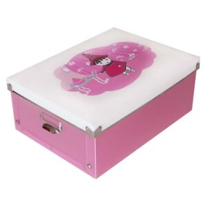 Cutie pentru organizare si depozitare obiecte mici, cosmetice, fotografii sau suveniruri, Culoare Roz