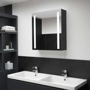 Dulap de baie cu oglindă, 62x14x60 cm
