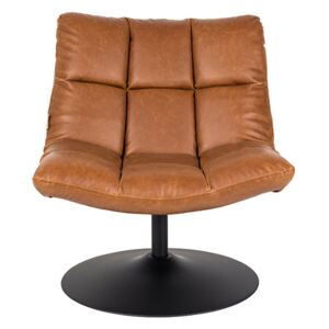 Scaun lounge mari din piele ecologica Lounge Vintage Brown Dutchbone