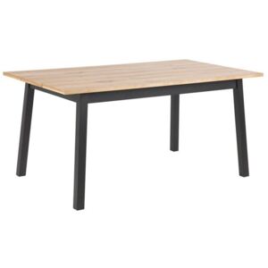 Masa dining maro/neagra din lemn 90x160 cm Chara Table Black Actona Company