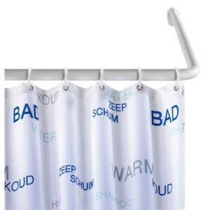 Suport universal pe colț pentru perdea duș Wenko, ø 2 cm, alb