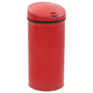 Coș de gunoi cu senzor, 52 L, roșu