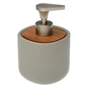 Dispenser sapun lichid gri din ceramica 9,5x14 cm Clarise Versa Home