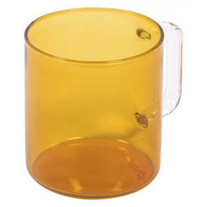 Pahar galben din sticla 300 ml Coralie Kave Home