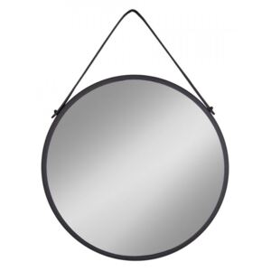 Oglinda rotunda neagra din otel 60 cm Trapani House Nordic