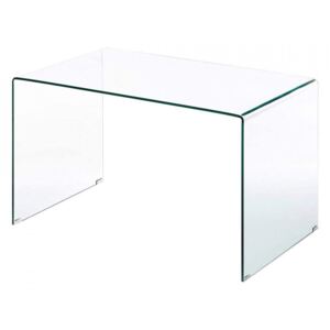 Birou transparent din sticla 70x120 Fantome Invicta Interior