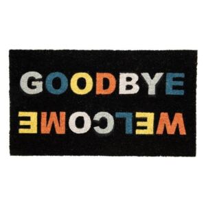 Covoras intrare "Welcome/Goodbye" - Negru