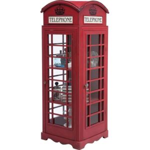 Vitrină Kare Design London Telephone, înălțime 140 cm