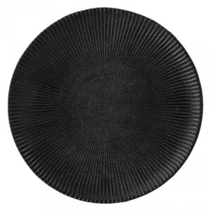 Farfurie neagra din ceramica 23 cm Neri Bloomingville