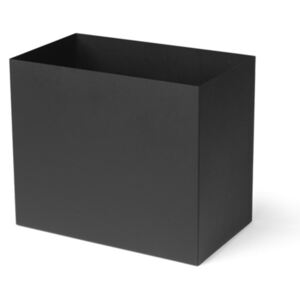 Ghiveci negru din metal 19,5x33 cm Tom Ferm Living
