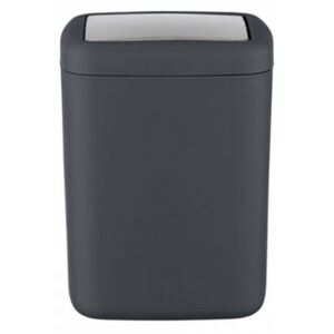 Cos de gunoi gri antracit din cauciuc termoplastic 3 L Barcelona Bucket Grey Wenko