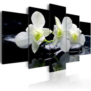 Tablou - Melancholic orchids 100x50 cm