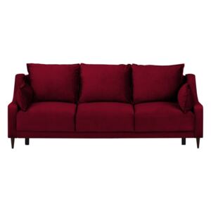 Canapea extensibilă cu 3 locuri Mazzini Sofas Freesia, roșu