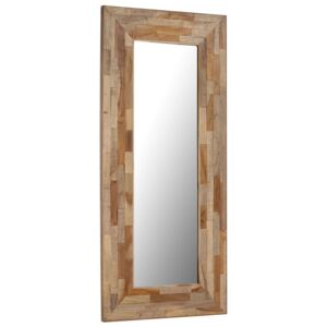 Oglindă, 50 x 110 cm, lemn de tec reciclat