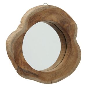 Oglinda maro din lemn de tec 27x28 cm Mero Boltze