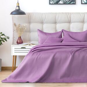 Cuvertură pentru pat dublu DecoKing Carmen, 240 x 220 cm, violet deschis