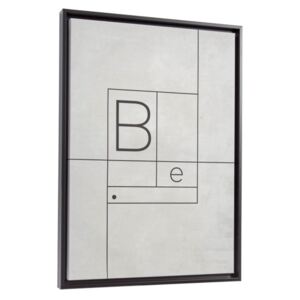 Tablou alb/negru din canvas si MDF 50x70 cm Myrthe White Kave Home