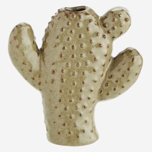 Vaza bej/maro din ceramica 12,5 cm Cactus Pauline Madam Stoltz
