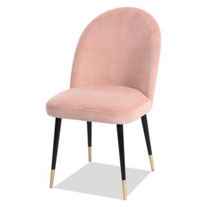 Set de 2 scaune roz din catifea Alfa Liang & Eimil