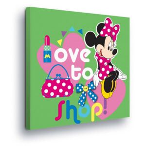Tablou - Disney Minnie Mouse Love Shopping II 40x40 cm