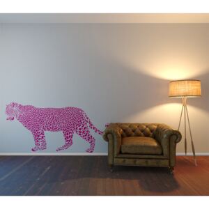 GLIX Cheetah - autocolant de perete Roz 100 x 50 cm