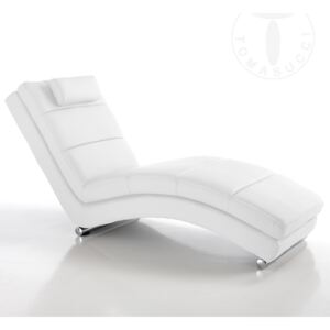 Canapea fixa chaise longue SOFIA WHITE