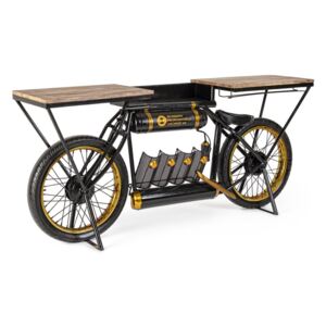 Consola tip Bar model Bicicleta din fier si lemn Epic