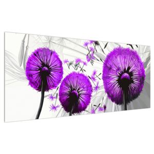Tablou violet cu păpădii (Modern tablou, K014026K12050)