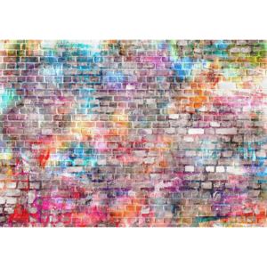 Buvu Fototapet vlies: Perete colorat (2) - 184x254 cm