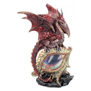 Statueta Ochiul dragonului rosu 21 cm