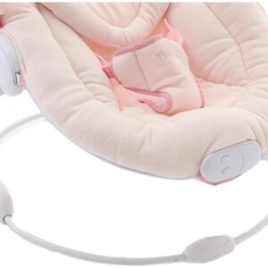 Balansoar si scaun pentru bebelusi si copii cu sunete si vibratii 0 - 9 kg Nanan Puccio roz 12065R
